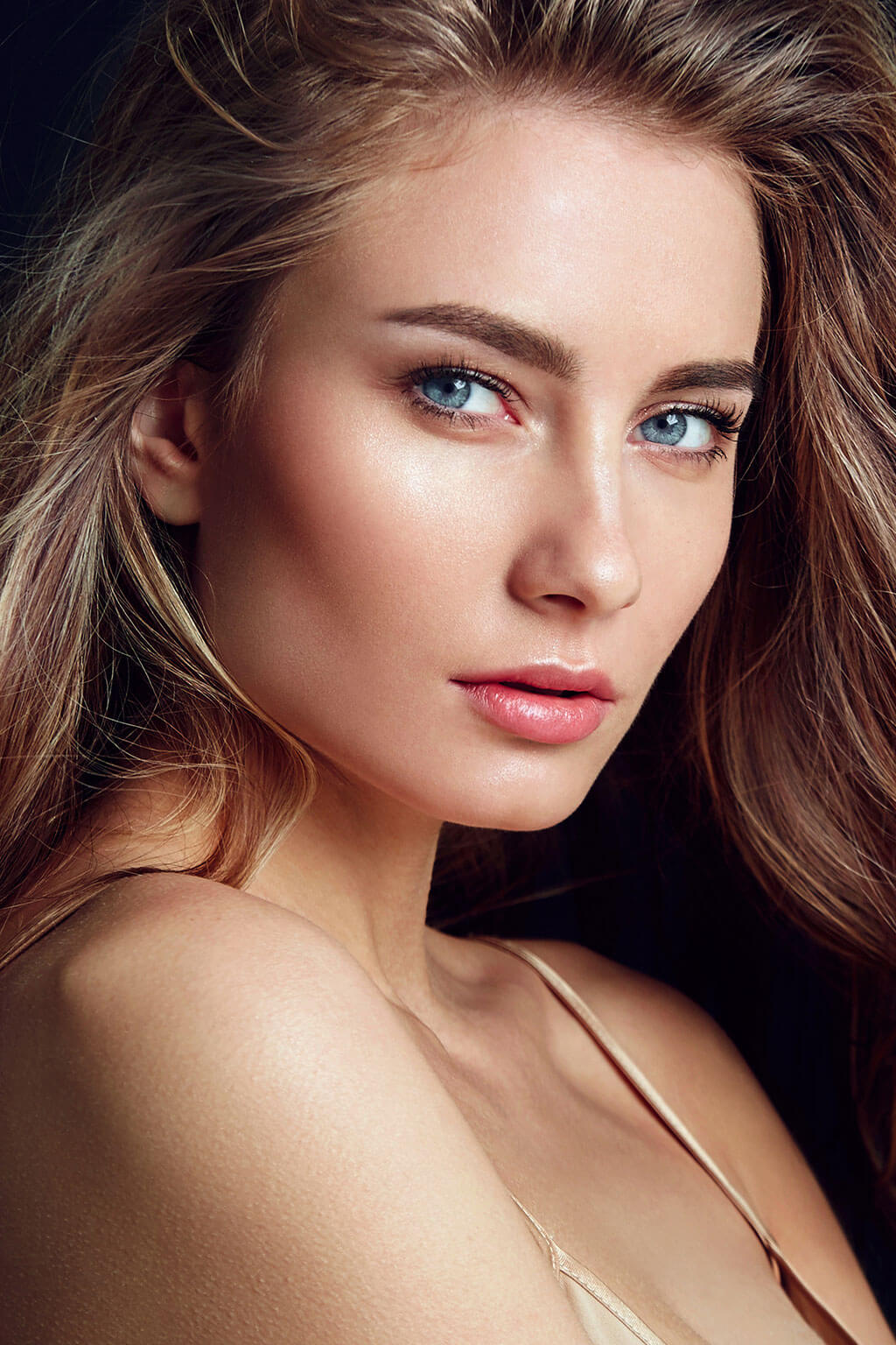 Beautiful woman looking at the camera